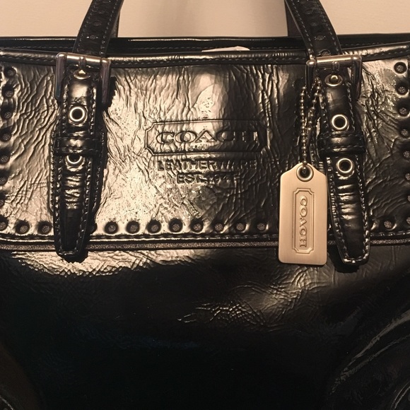 Vintage Coach patent leather purse classic timeless - Picture 2 of 8