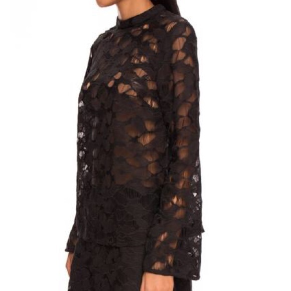 Keepsake Tops - KEEPSAKE All Talk Lace Bell Sleeve Top