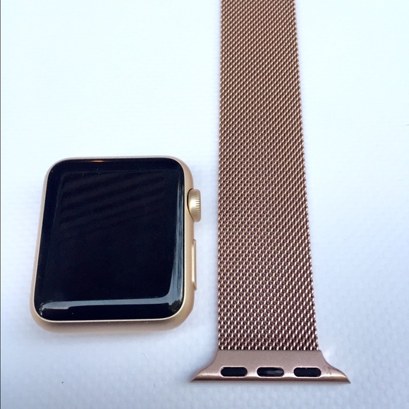 Rose Gold Band Magnetic Milanese for Apple Watch - Picture 2 of 6