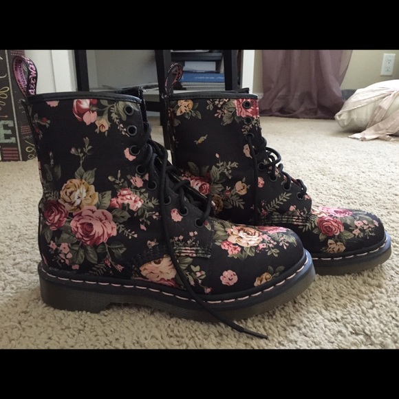 Floral Doc Martens Size 7
