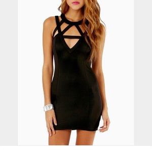 Tobi Black Bodycon Dress