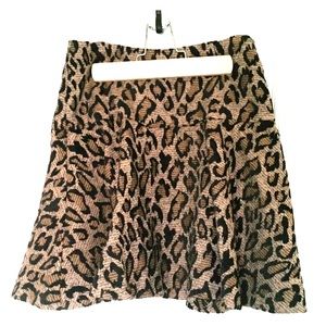 Leopard print Free People skirt