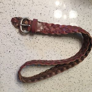 Brown woven AE belt