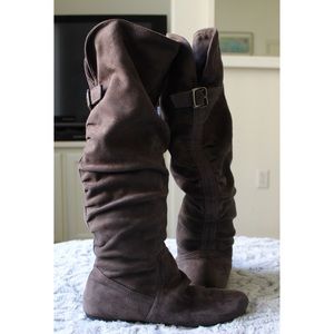 👢Gray suede boots (Cathy Jean)