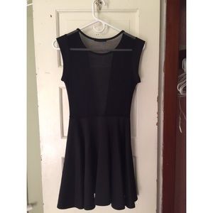 Black flirty dress