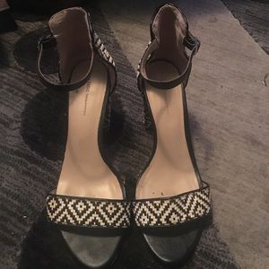 Zara Black and White Sandals
