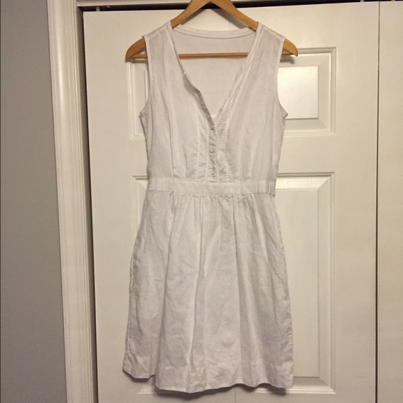 White Cotton Dress WITH POCKETS 😱