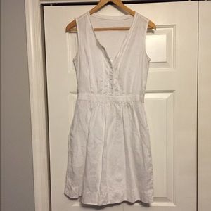 White Cotton Dress WITH POCKETS 😱