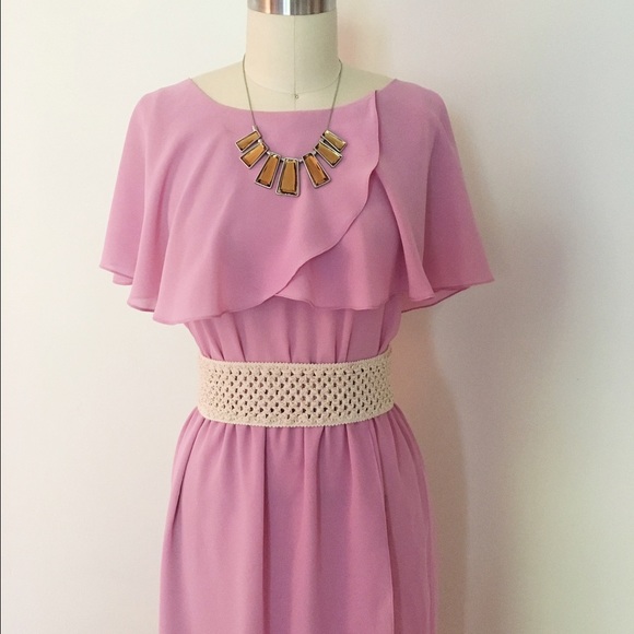 Vintage 1970's Lilac Dress