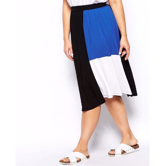 Colorblock Midi Skirt - Picture 8 of 8