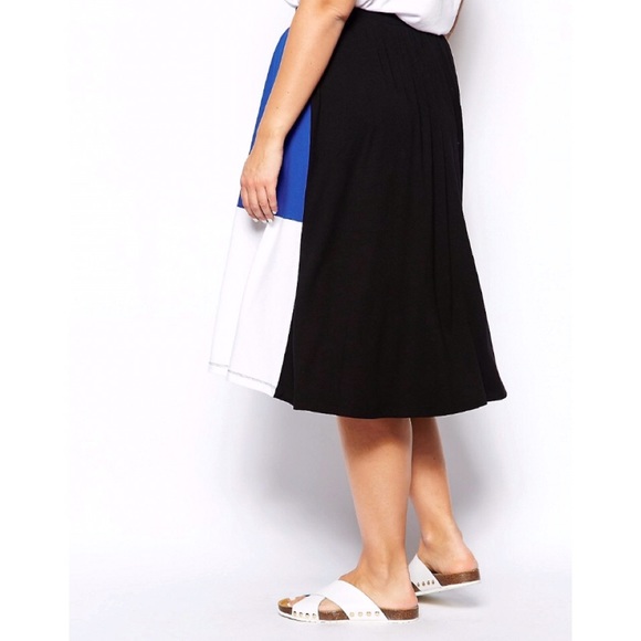 Colorblock Midi Skirt - Picture 6 of 8