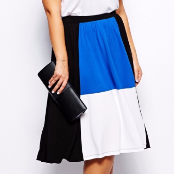Colorblock Midi Skirt - Picture 2 of 8