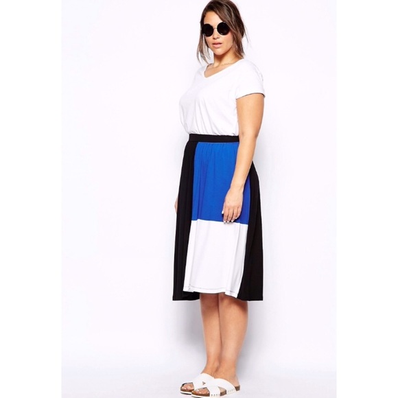 Colorblock Midi Skirt - Picture 4 of 8