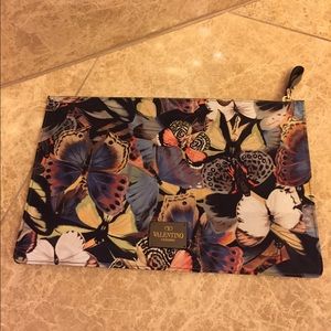 Valentino floral print clutch