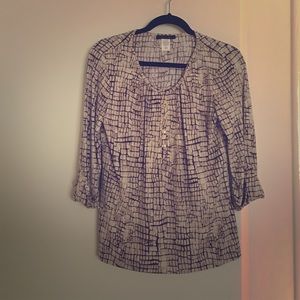 Printed silky shirt