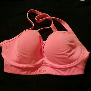 Pink sports bra