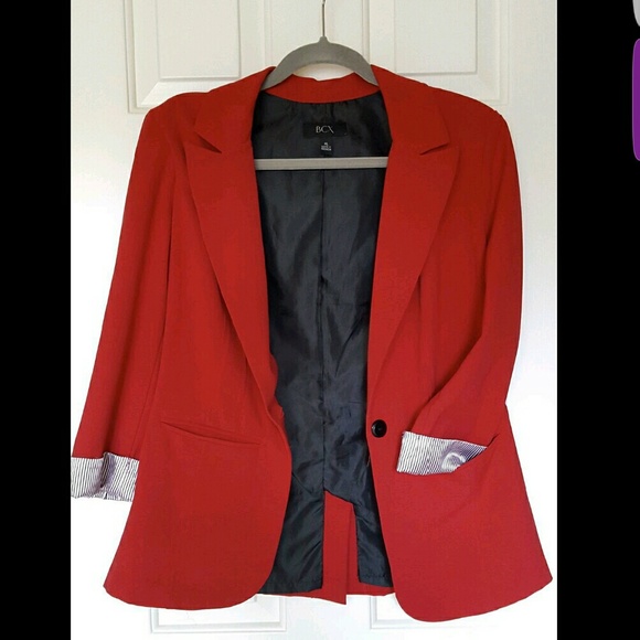 BCX Cuffed Boyfriend Blazer