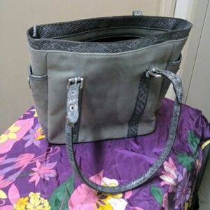 Faux Crocodile Tote