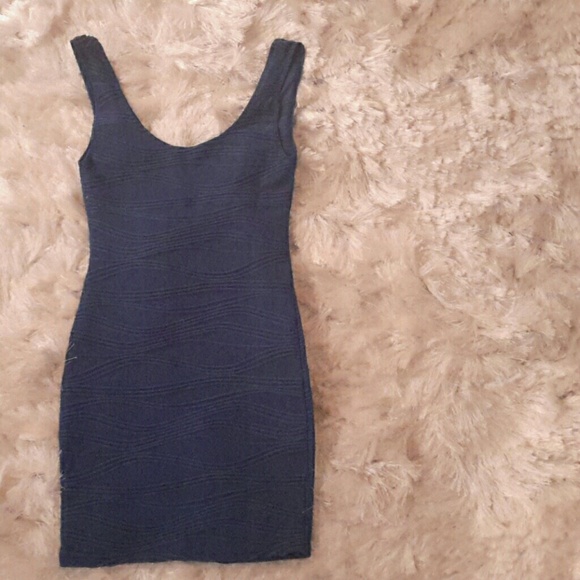 Navy blue mini dress