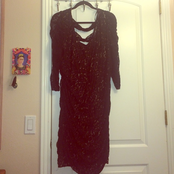 Plus size leopard dress with lave overlay