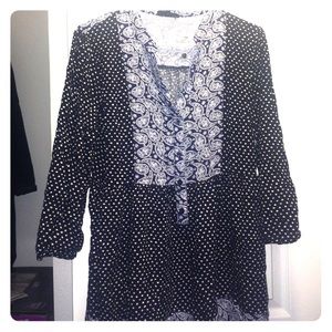 Paisley tunic top