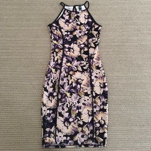Flowery Bodycon Dress