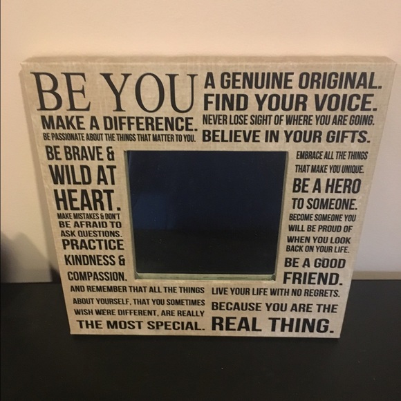 Inspirational Sayings Mirror Frame
