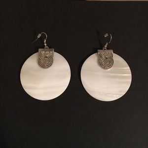 Large shell earrings