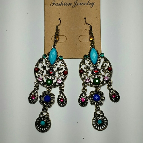Stunning chandelier earrings - Picture 2 of 2