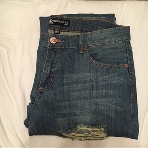 Ripped boyfriend jeans