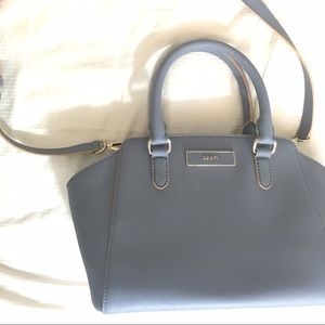 DKNY Light Blue Saffiano Bag