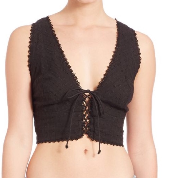 As you wish free people lace up crop top bralette