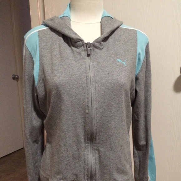 Puma Zip Up Hooded Sweatshirt