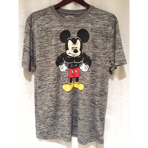 Disney Shirts | Nwot Disney Buff Mickey Mouse Gym Mens Tshirt | Poshmark