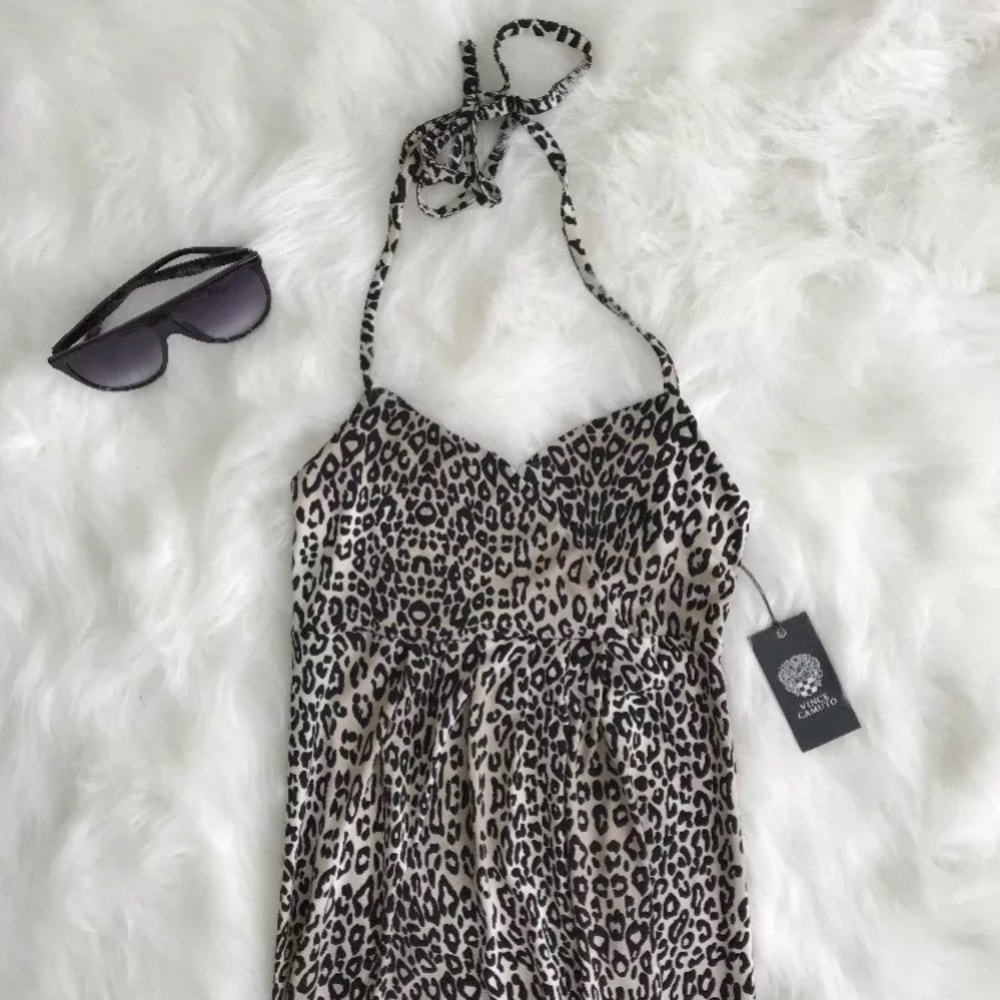 NWT Vince Camuto Leopard Long Dress - Size XS