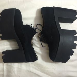 Chunky Black Platform Boots
