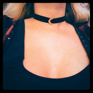 SOLD Black moon choker