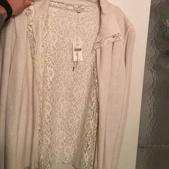 White long sleeve J Jill sweater NEVER WORN