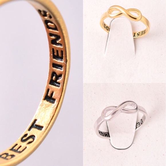 Jewelry - Silver and Gold Best Friends Infinity Rings