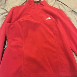 Red North Face Fleece