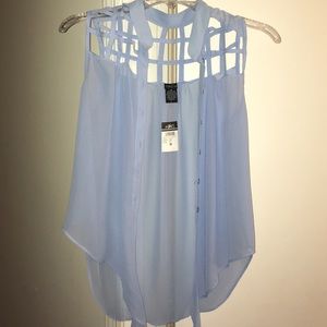 Light Blue Sleeveless Shirt