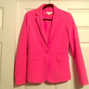 Hot pink blazer for the trendy business woman!
