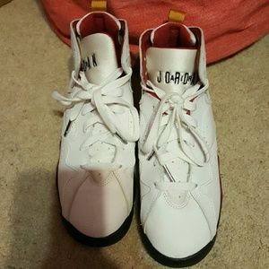 Authentic GS Air Jordan  Retro 7 "2011 Cardinal"