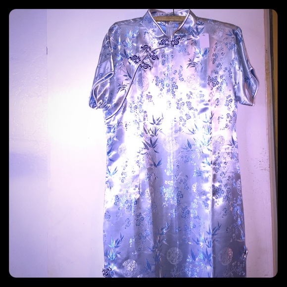 Traditional floor length Chinese dress