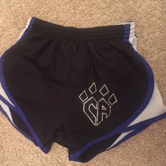 cheer athletics running shorts