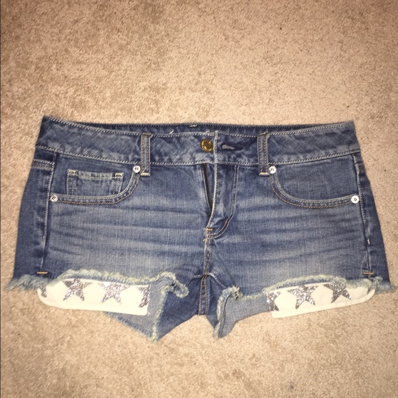 Size 6 American eagle denim shorts