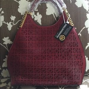 Dark Red and Gold Conceal and Carry Purse NWT