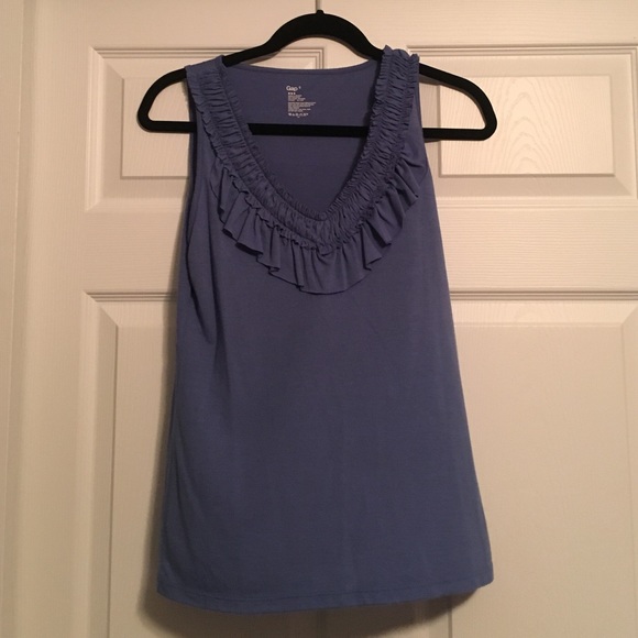 Poly/rayon periwinkle tank