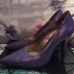 BP Faux Snakeskin Heels