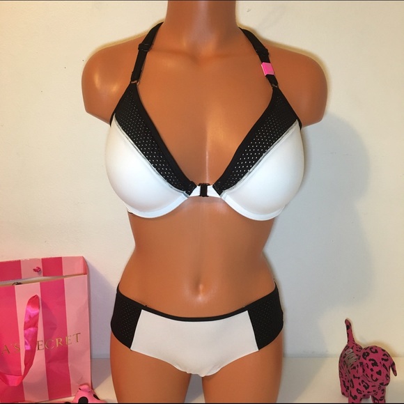 🚫SOLD🚫NEW PINK VS CAGED PUSH UP BRA SET - Picture 2 of 4